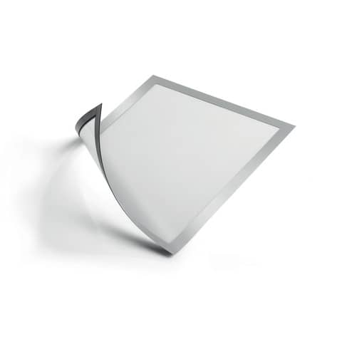 Cornici con pannello magnetico Durable DURAFRAME® MAGNETIC A4 PPL rigido argento met. 236x323 mm conf. 5 - 486923